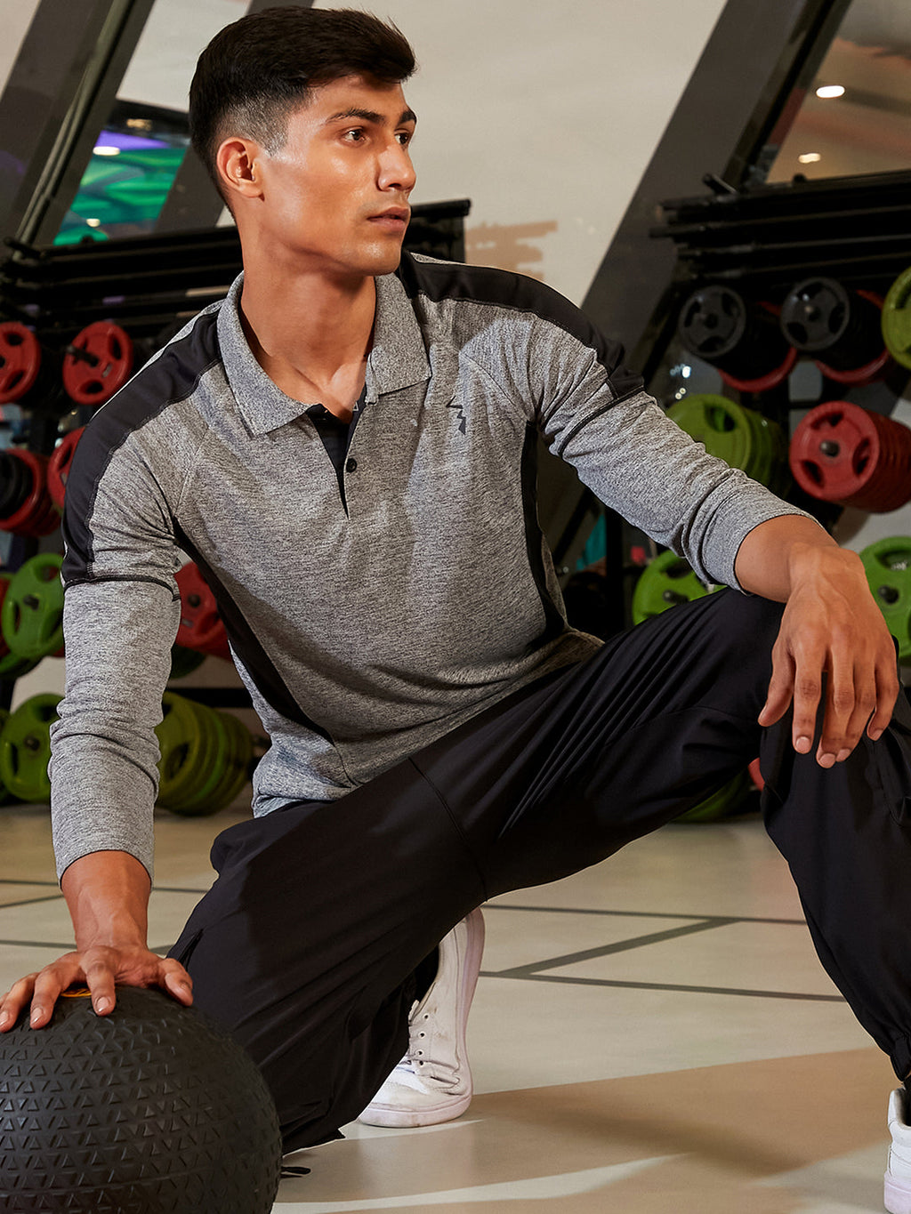 Heathered Contrast Activewear T-Shirt