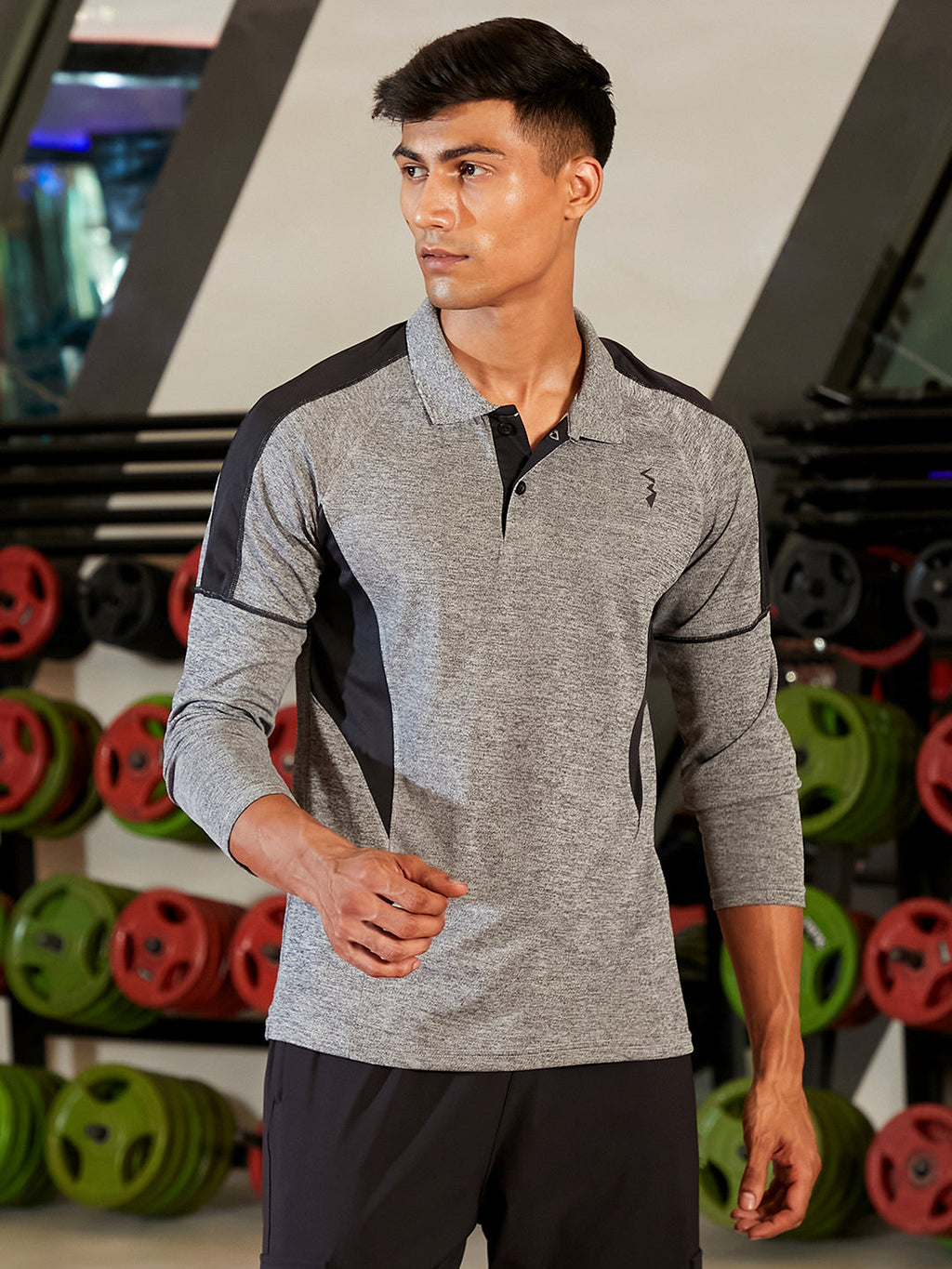 Heathered Contrast Activewear T-Shirt