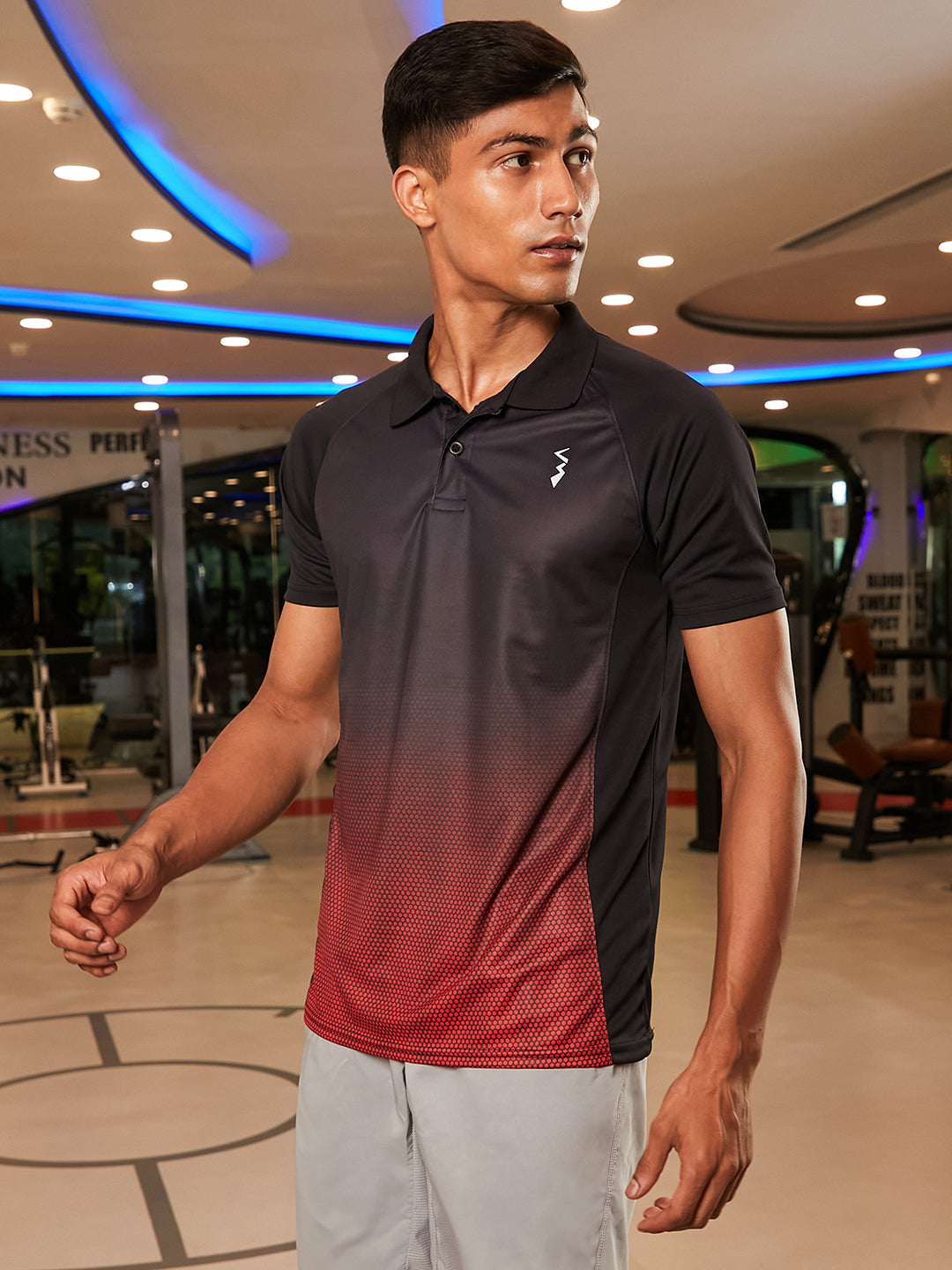 Ombre Polo Activewear T-Shirt