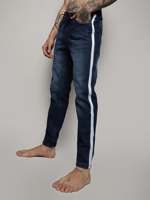 Side-Striped Denim Jeans