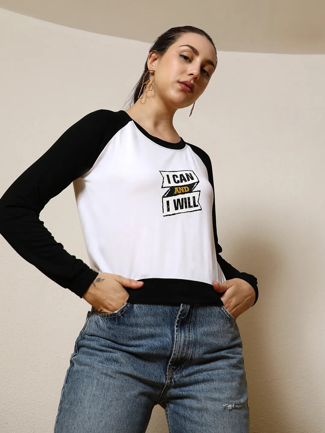 I Can & I Will Raglan Top