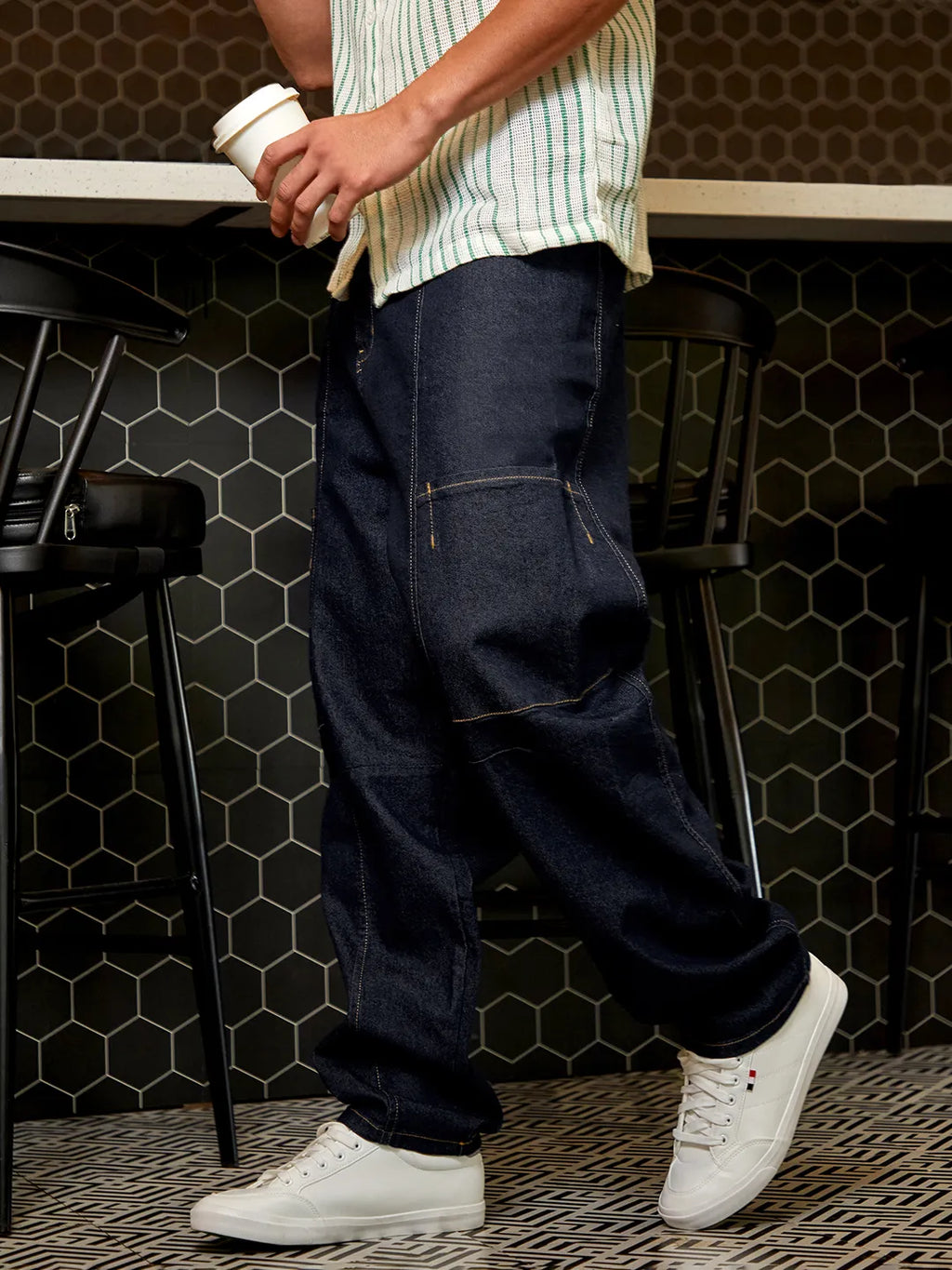 Baggy Cargo Denim Jeans 30 - Main Image