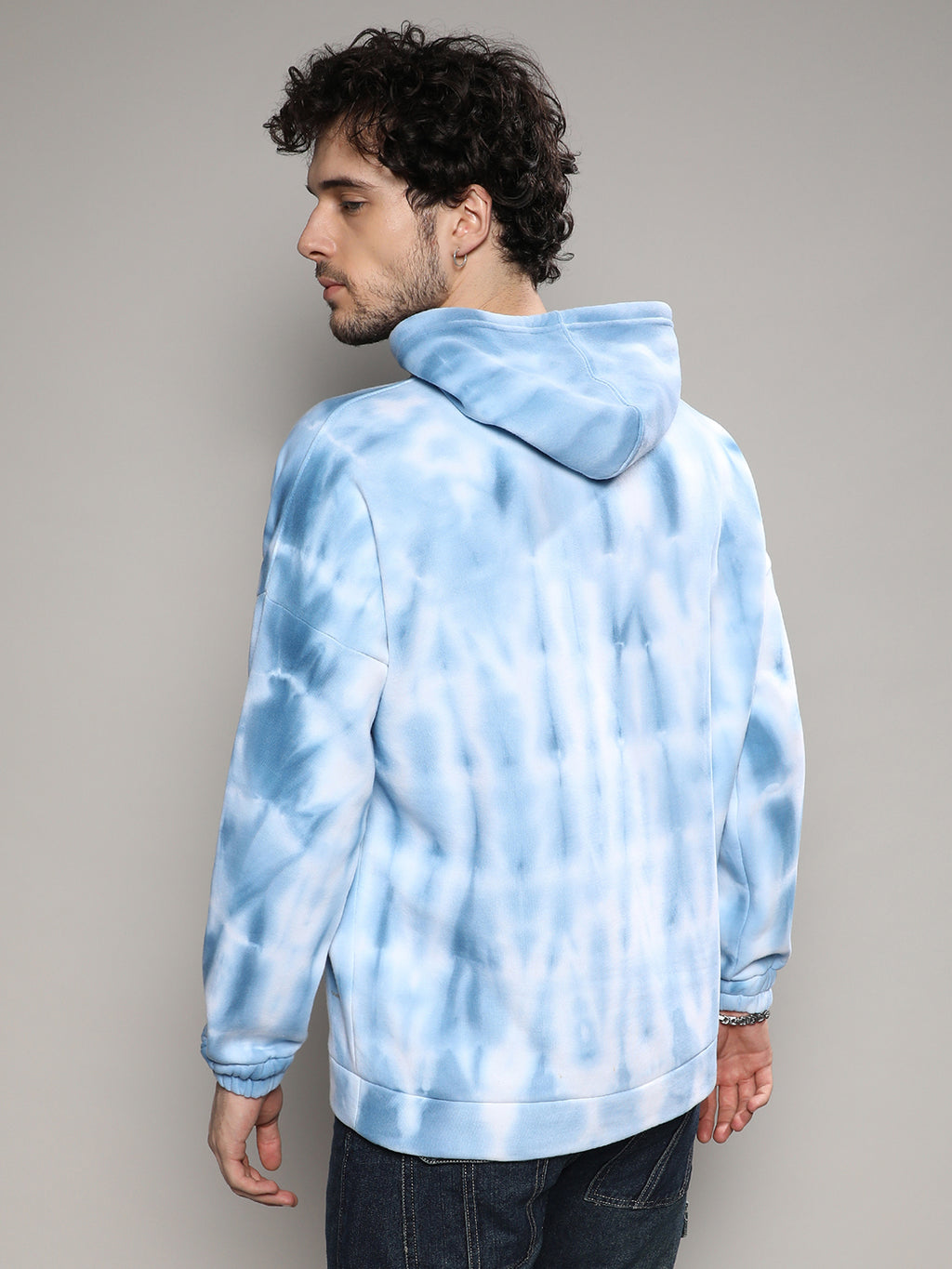 Tie Dye Oversized Hoodie With Kangaroo Pocket