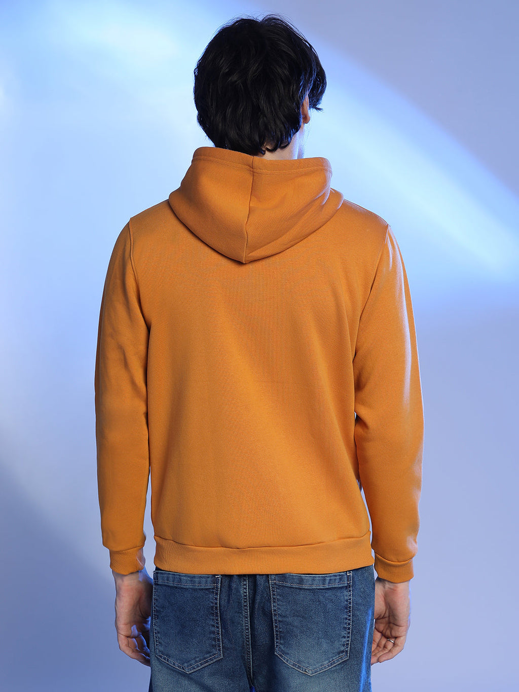 Zip-Front Hoodie With Contrast Drawstring