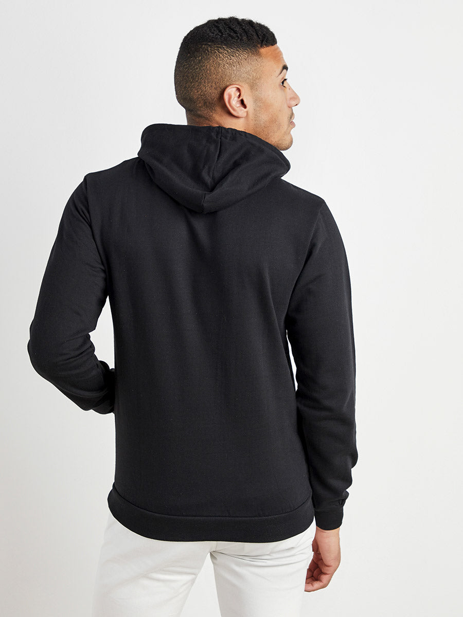 Pullover Hoodie With Contrast Drawstring