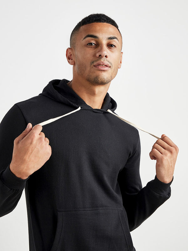Pullover Hoodie With Contrast Drawstring