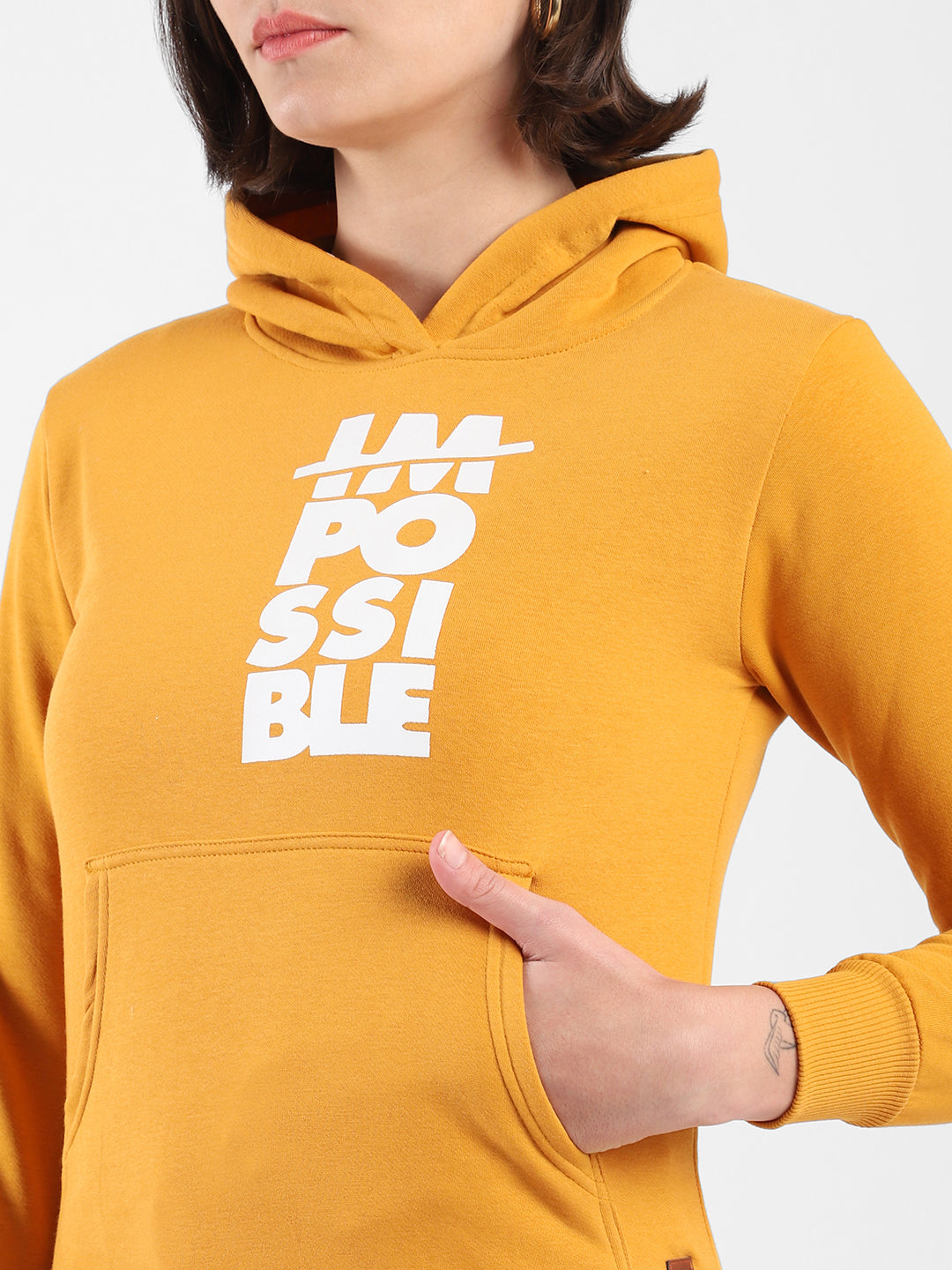 Printed Stylish Casual Hooded Sweatshirt