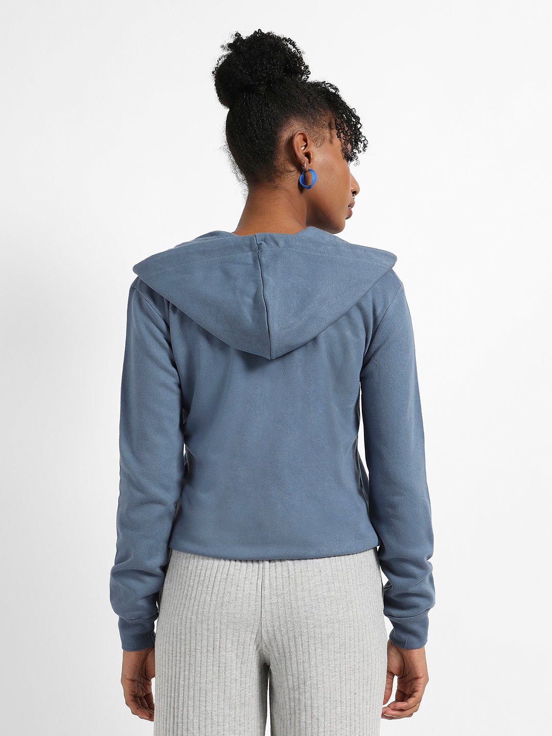 Flap Pocket Sweatshirt With Contrast Buttons