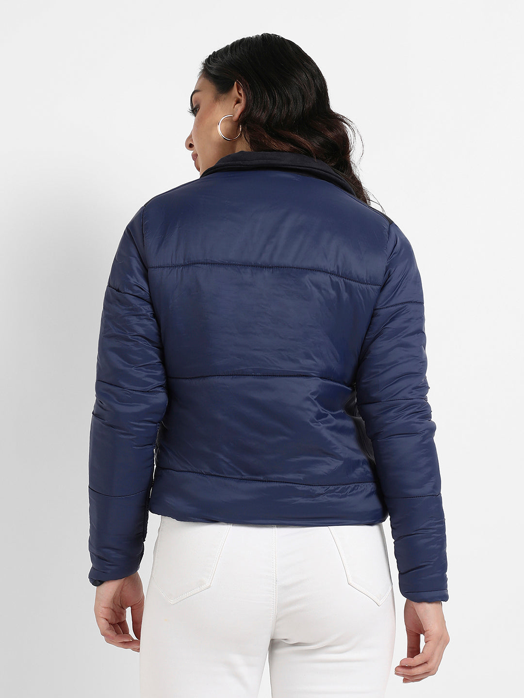 Bomber Jacket With Angled Open Pockets