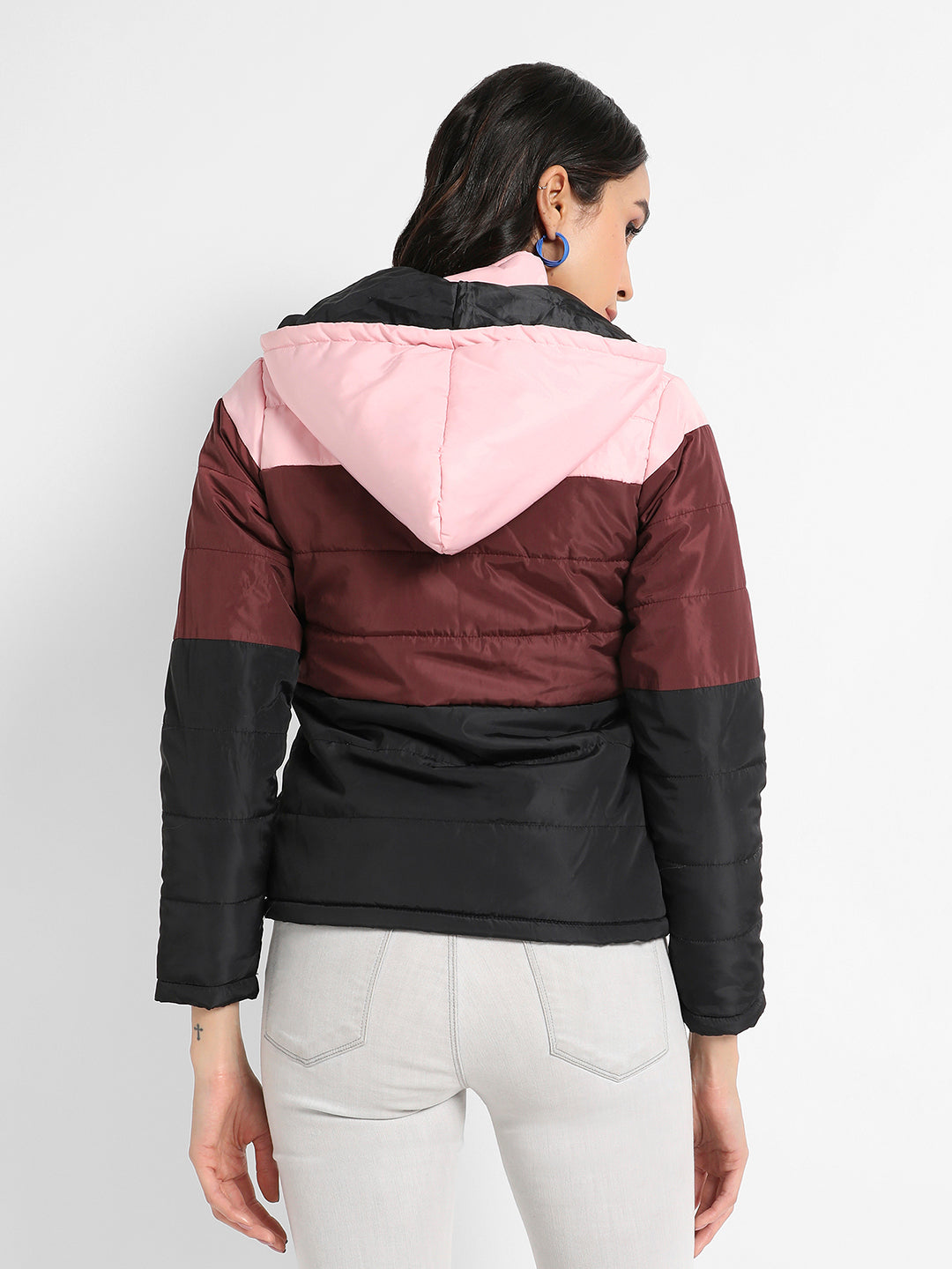 Double-Lined Colourblock Puffer Jacket