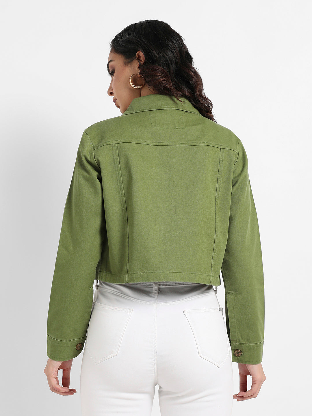 Cropped Jacket With Cut-Out Detail