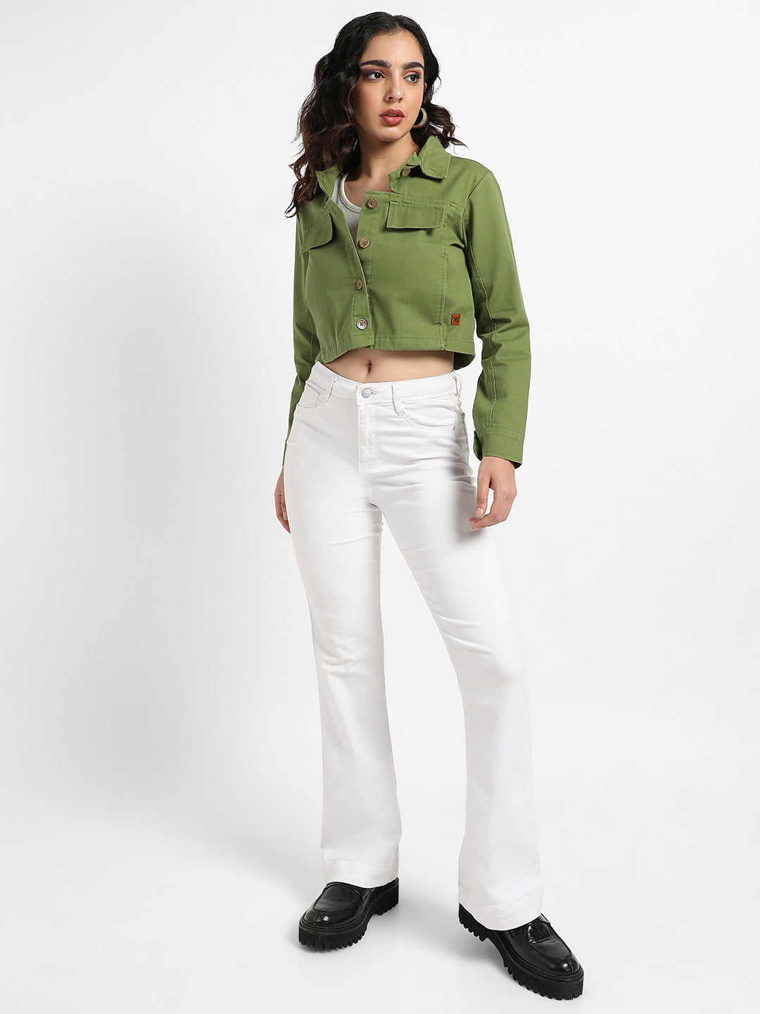 Cropped Jacket With Cut-Out Detail