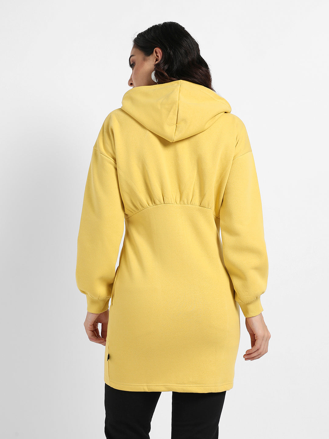 Hooded Bodycon Dress With Insert Pockets