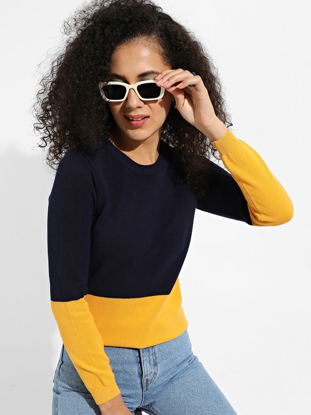 Colourblock Pullover Sweater