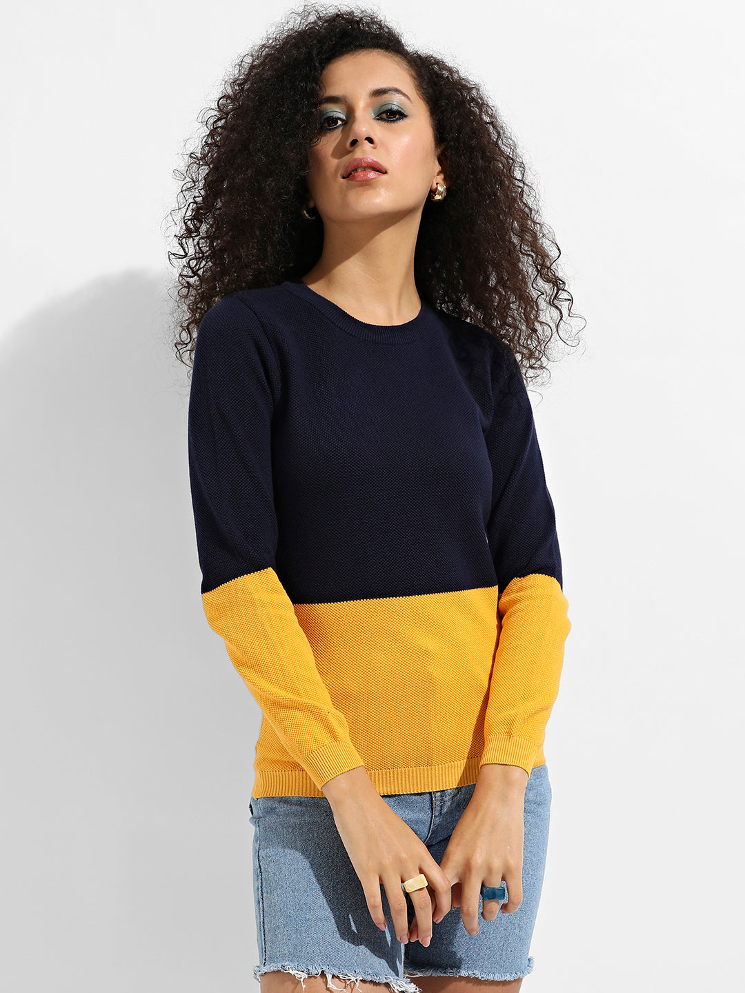 Colourblock Pullover Sweater