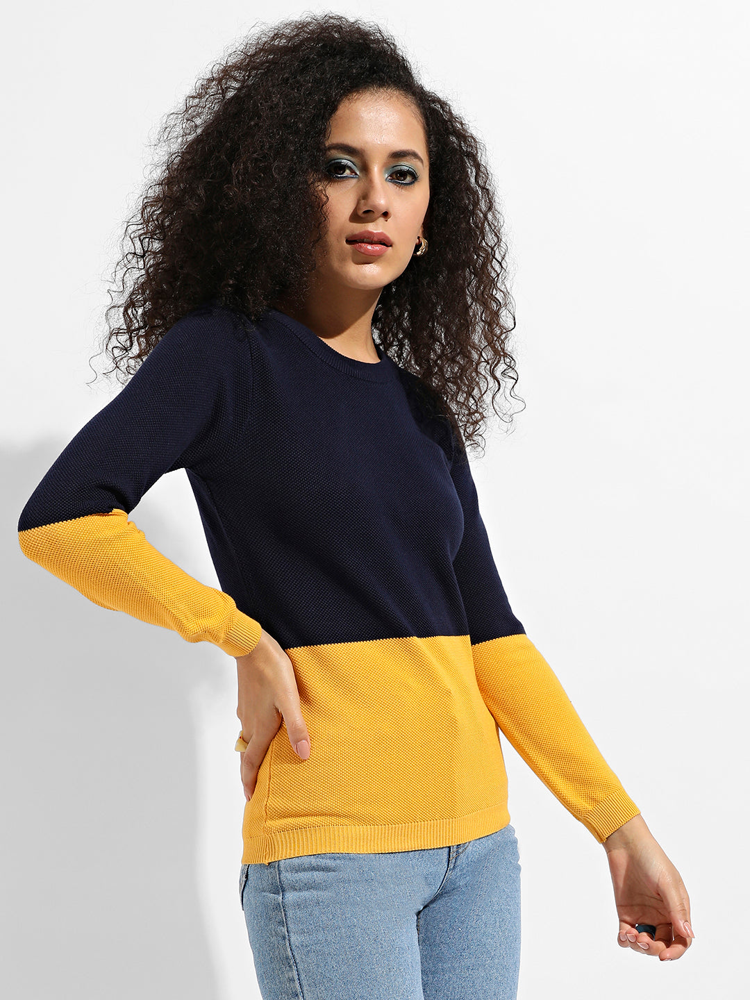 Colourblock Pullover Sweater