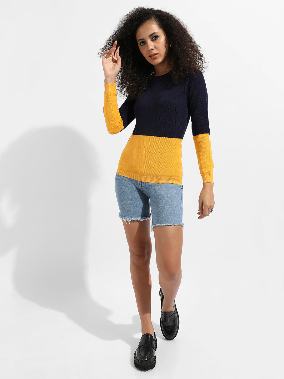 Colourblock Pullover Sweater