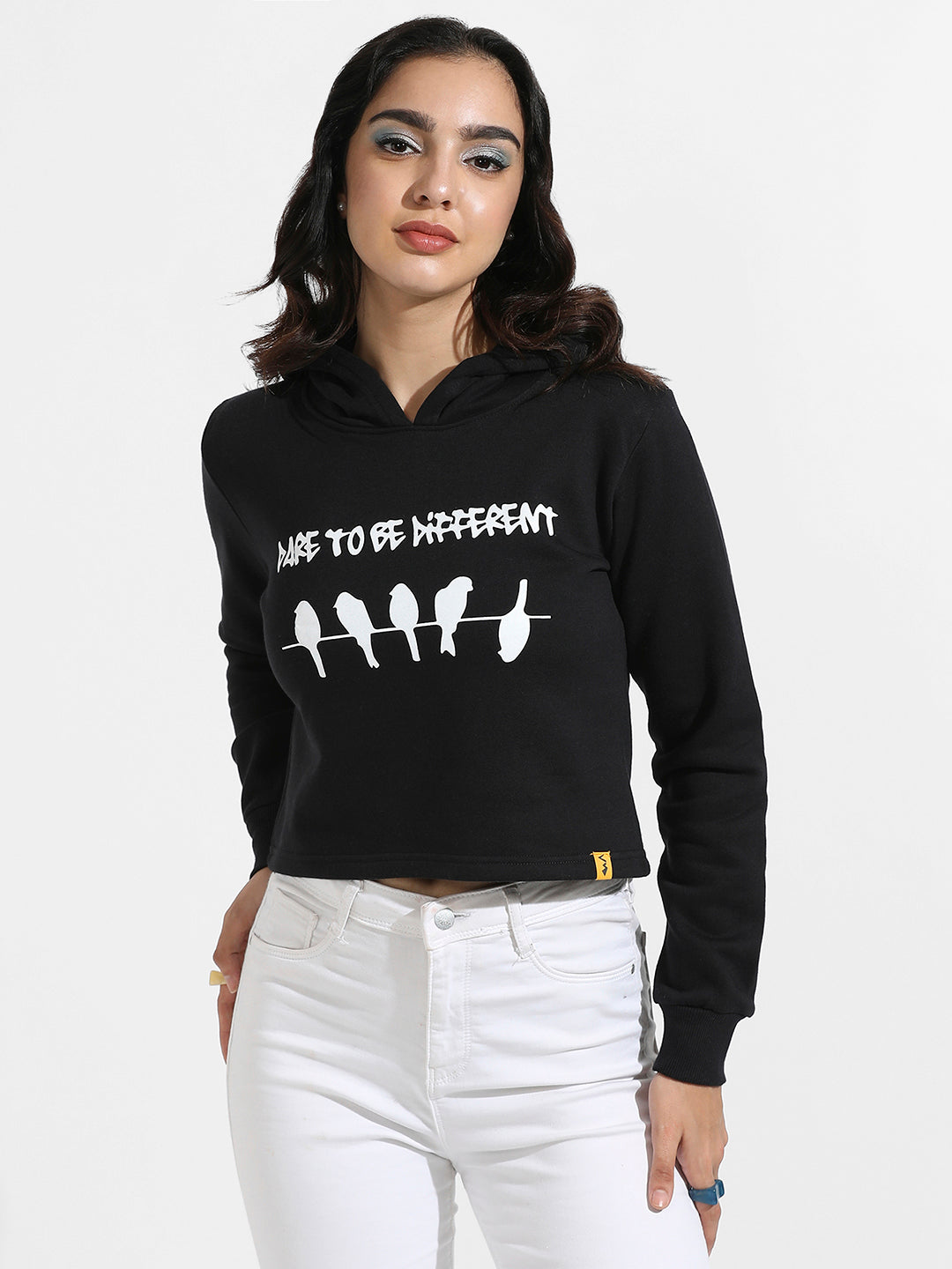Too Be Different Cropped Hoodie
