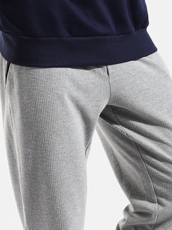 COTTON COLOUR-BLOCKED REGULAR FIT TRACKSUIT FOR CASUAL WEAR 