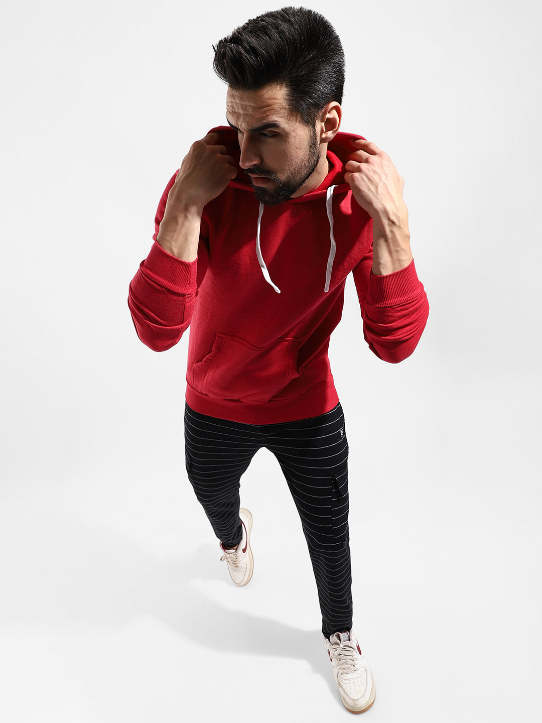 Cotton Solid Regular Fit Tracksuit For Casual Wear