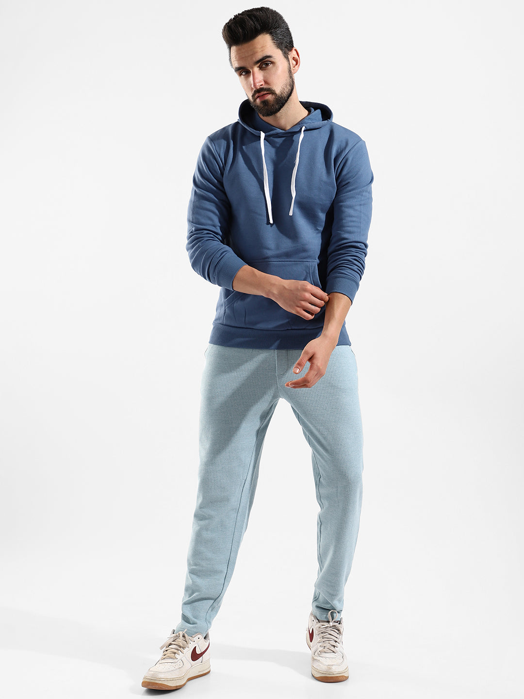 Cotton Solid Regular Fit Tracksuit For Casual Wear