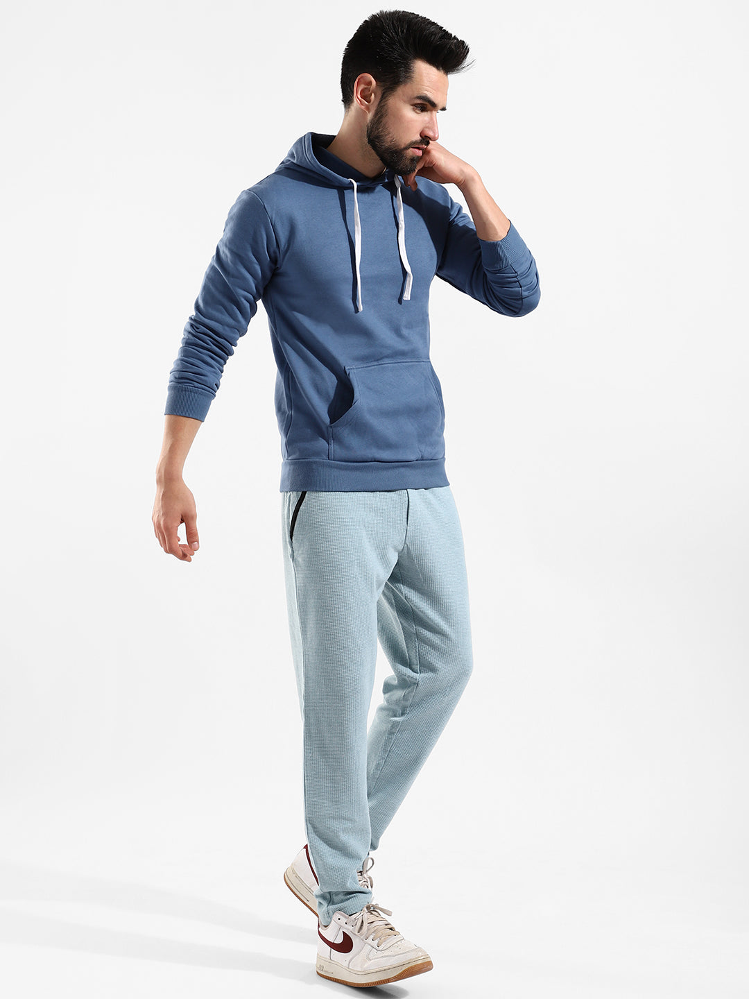 Cotton Solid Regular Fit Tracksuit For Casual Wear