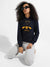 Navy Blue Buzz Off Hoodie With Kangaroo Pockets