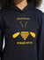 Navy Blue Buzz Off Hoodie With Kangaroo Pockets