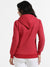 Maroon Bhangover Hoodie With Ribbed Hem