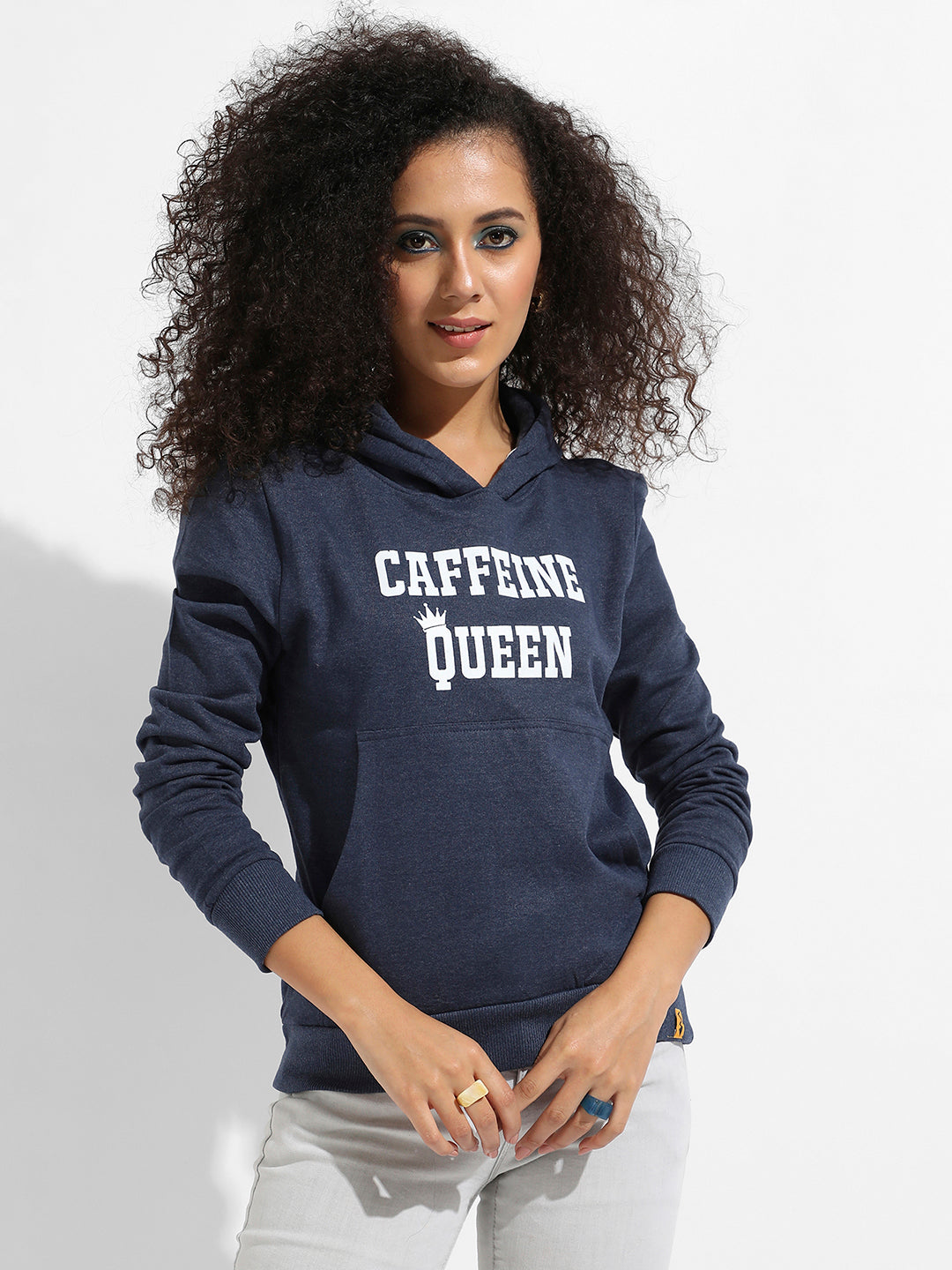 Caffeine Queen Hoodie With Kangaroo Pockets