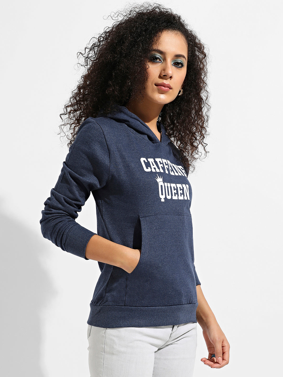 Caffeine Queen Hoodie With Kangaroo Pockets