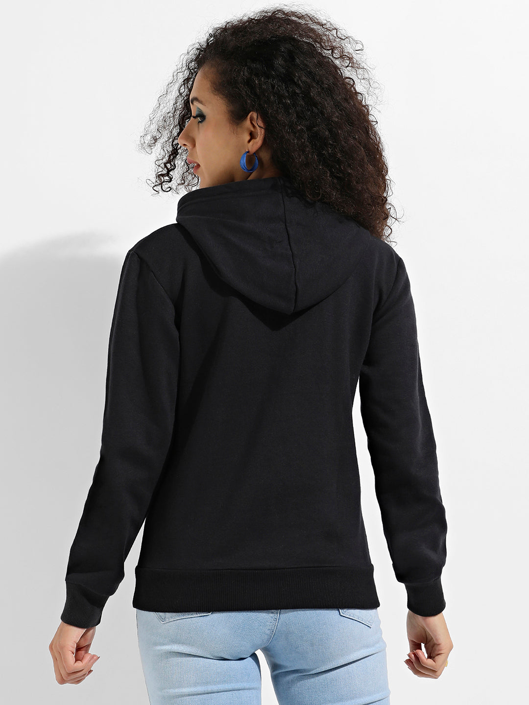 Dare To Different Hoodie With Ribbed Hem