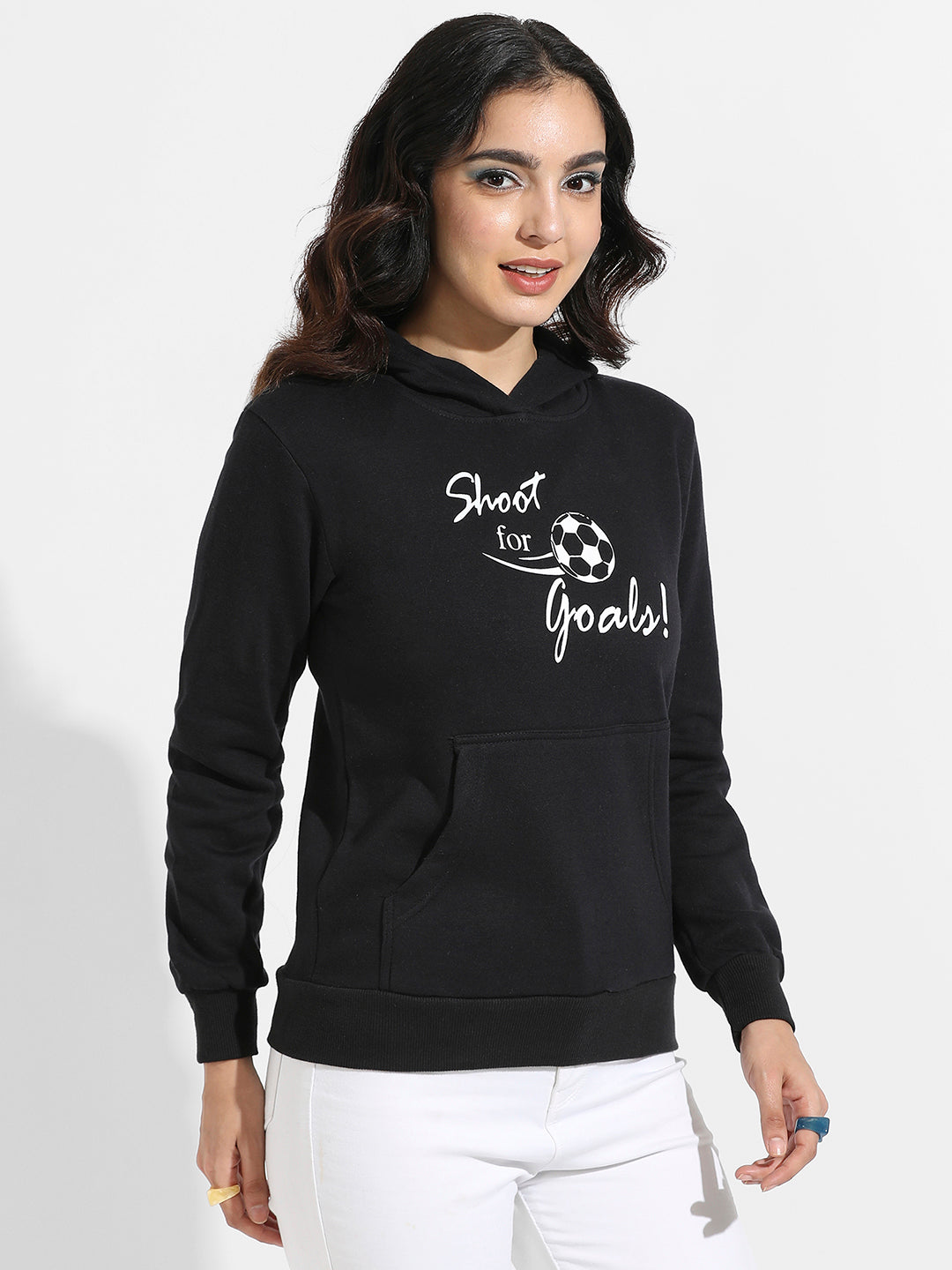 Shoot For Goals Hoodie With Kangaroo Pockets