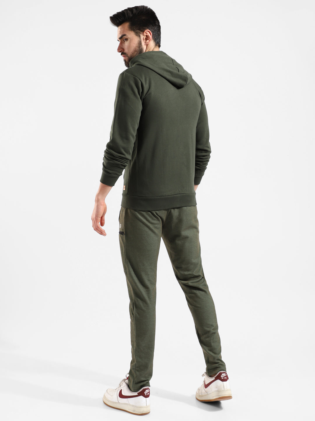 Cotton Solid Regular Fit Tracksuit For Casual Wear