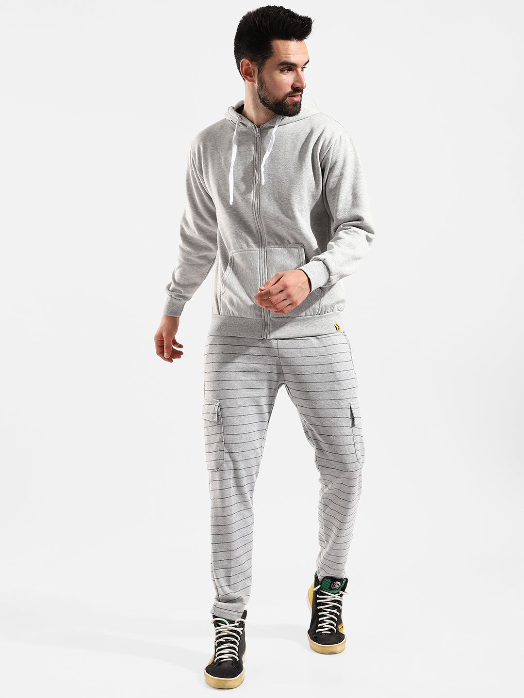 Cotton Solid Regular Fit Tracksuit For Casual Wear
