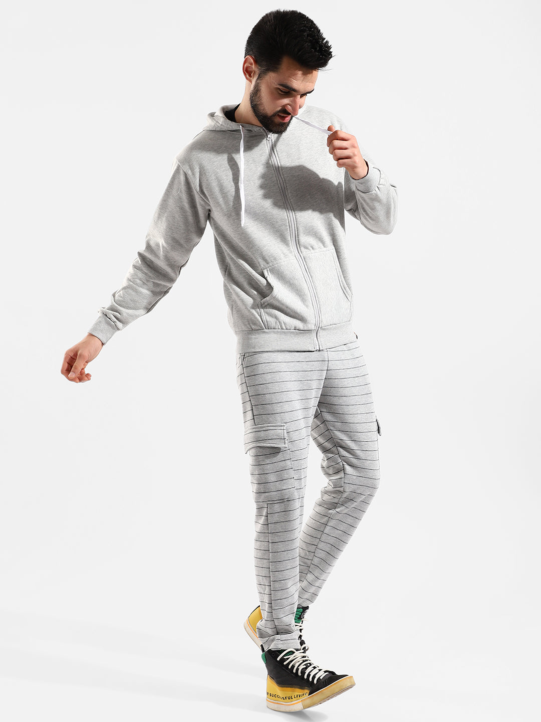 Cotton Solid Regular Fit Tracksuit For Casual Wear