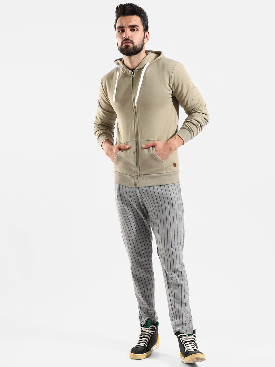 Cotton Solid Regular Fit Tracksuit For Casual Wear