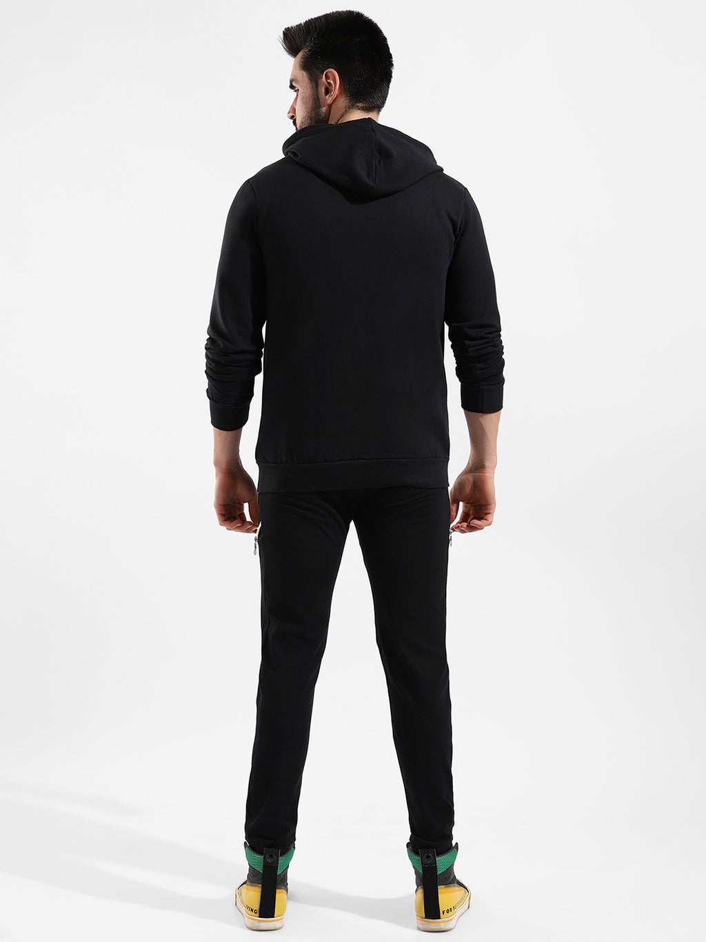 Cotton Solid Regular Fit Tracksuit For Casual Wear