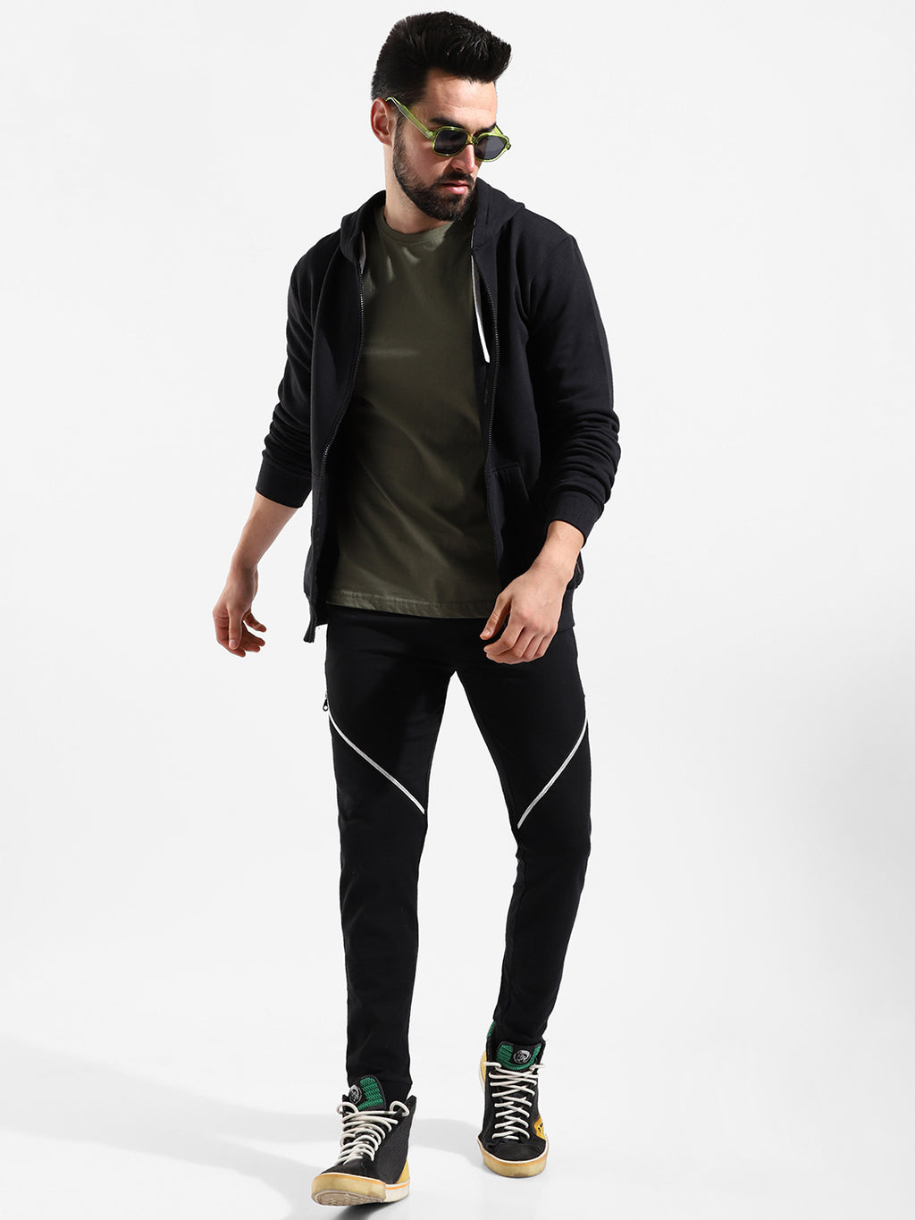 Cotton Solid Regular Fit Tracksuit For Casual Wear