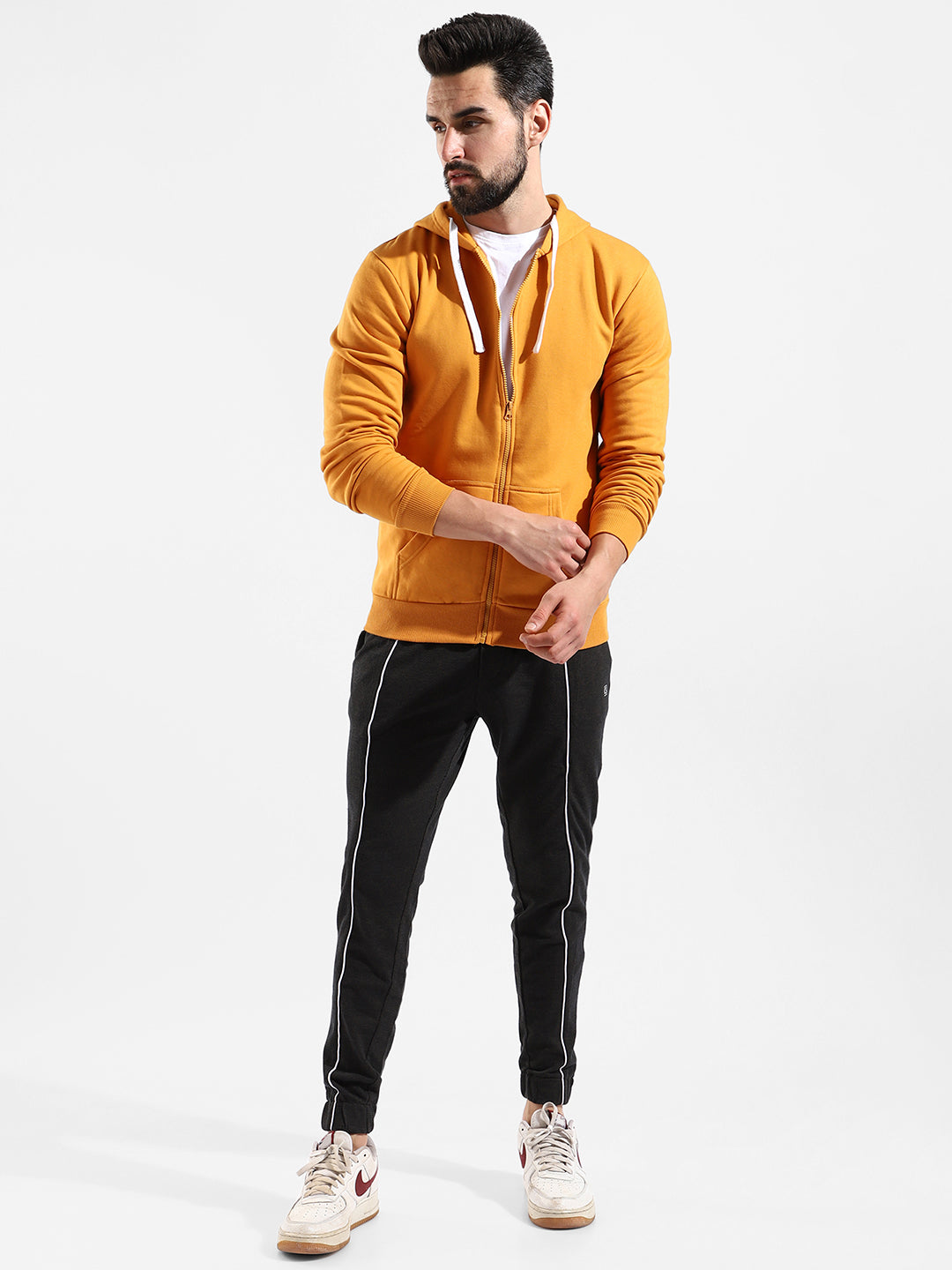 Cotton Solid Regular Fit Tracksuit For Casual Wear