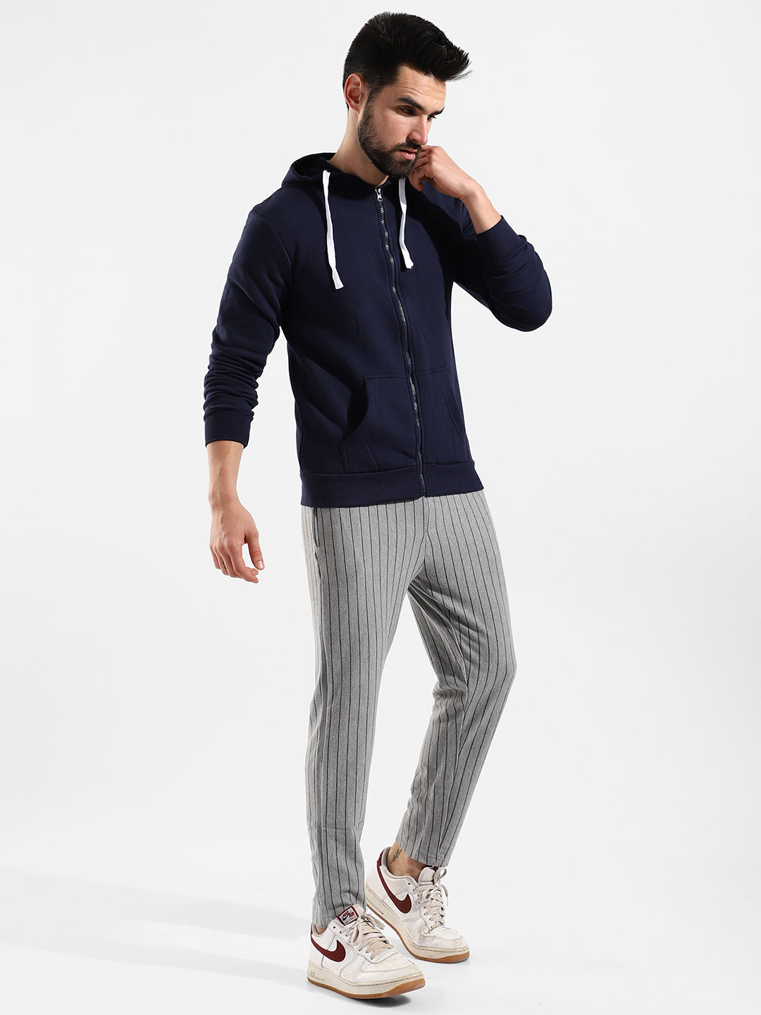 Cotton Solid Regular Fit Tracksuit For Casual Wear