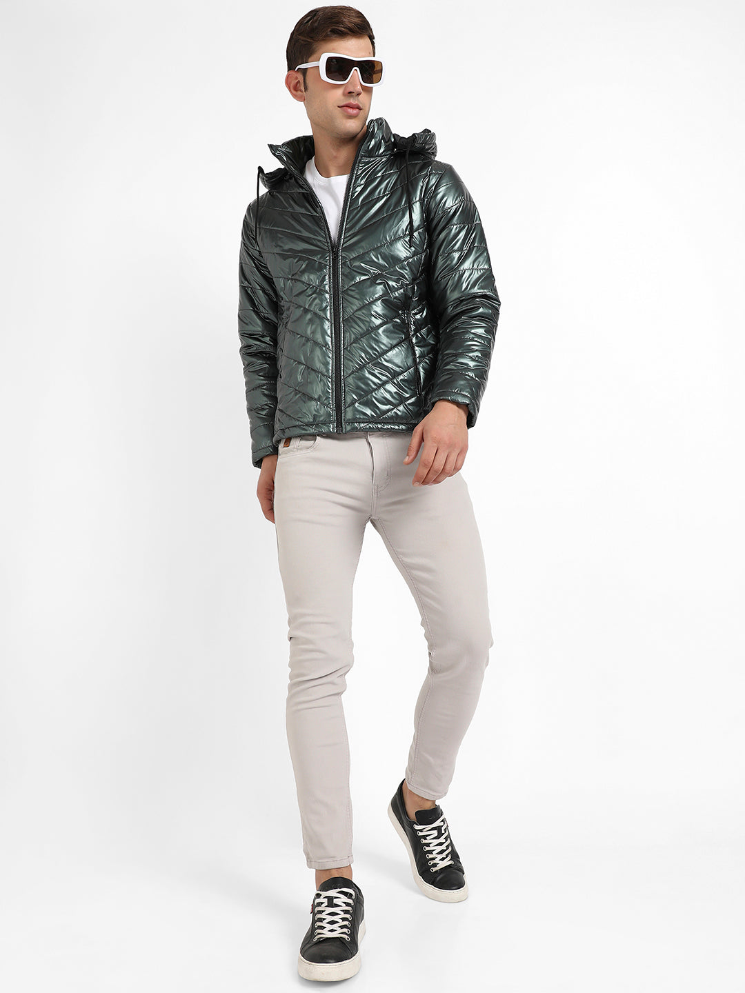 Zip-Front Quilted Puffer Jacket