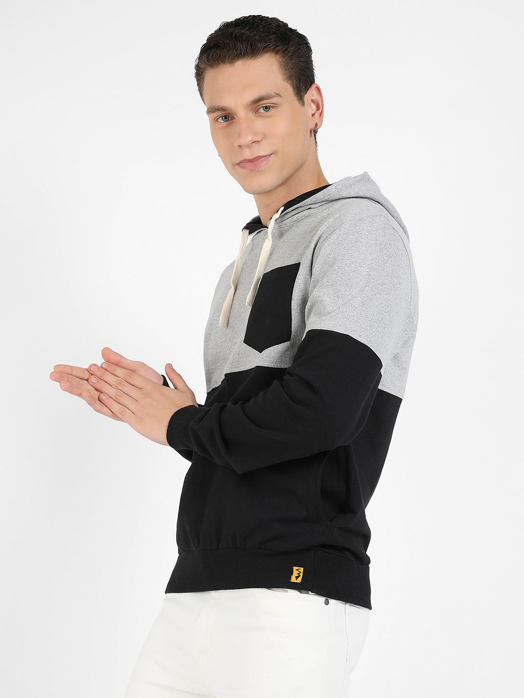 Pullover Hoodie With Patch Pocket