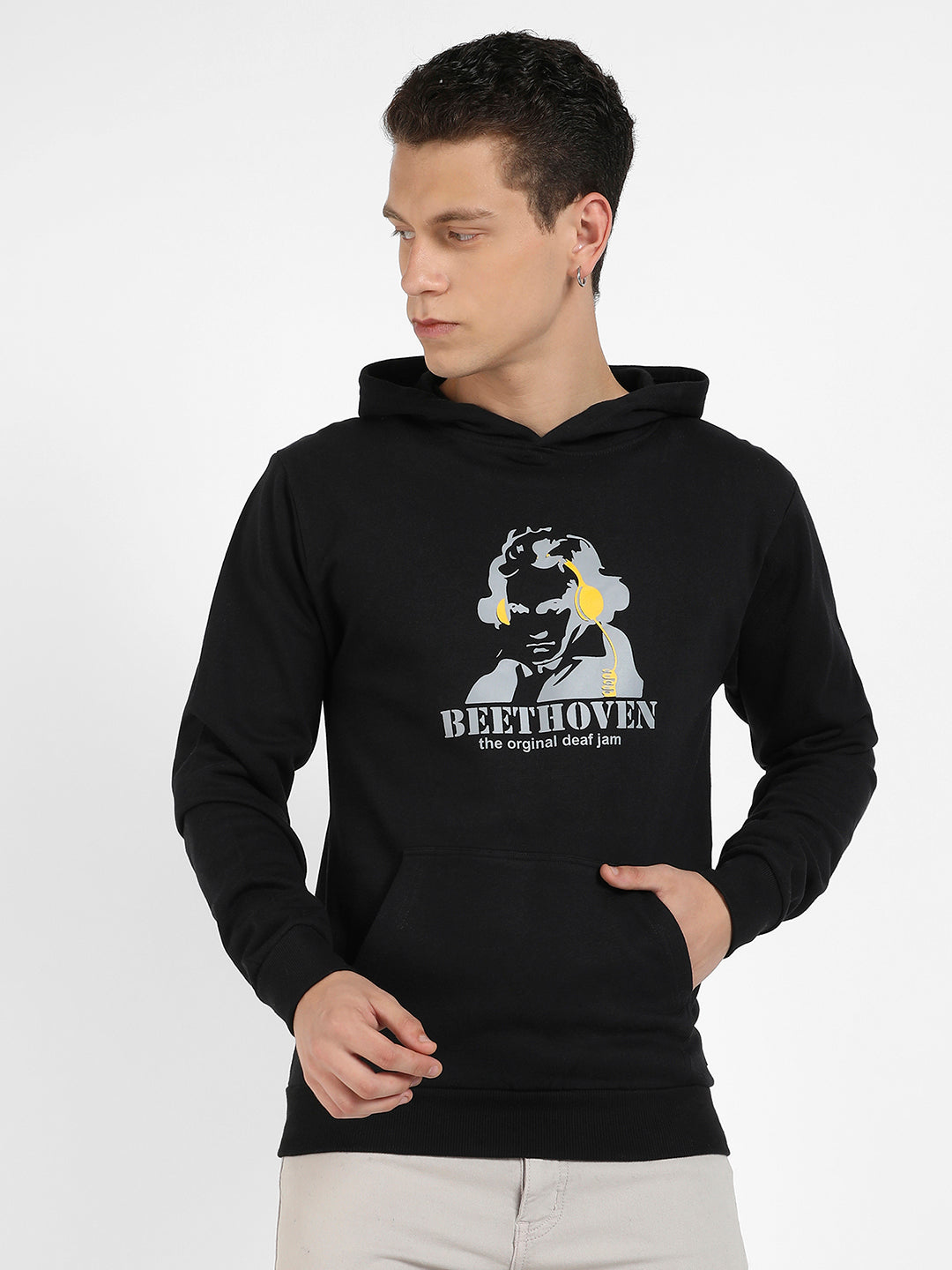 Beethovan Hoodie With Kangaroo Pocket