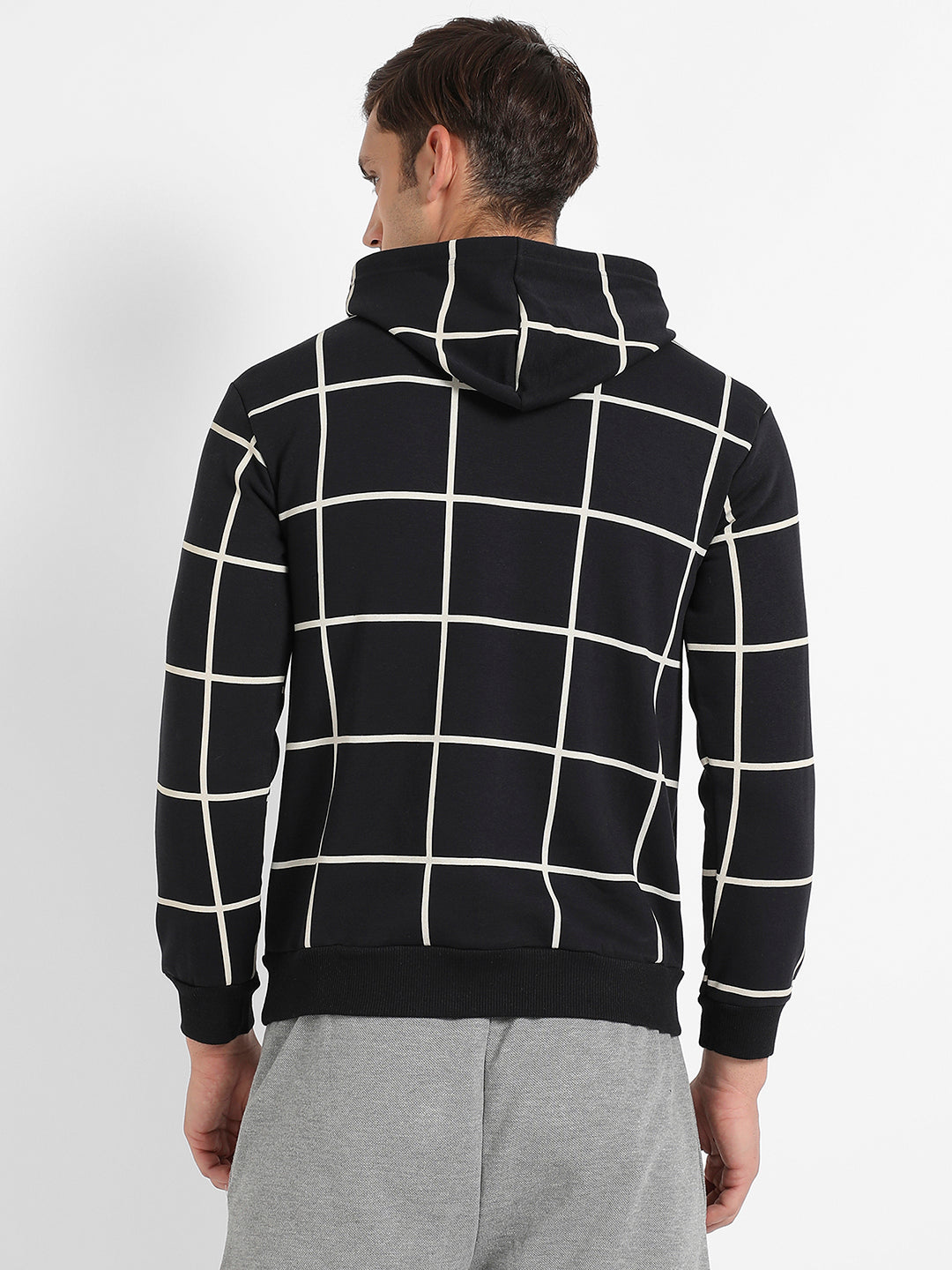 Graph Checks Hoodie With Insert Pocket