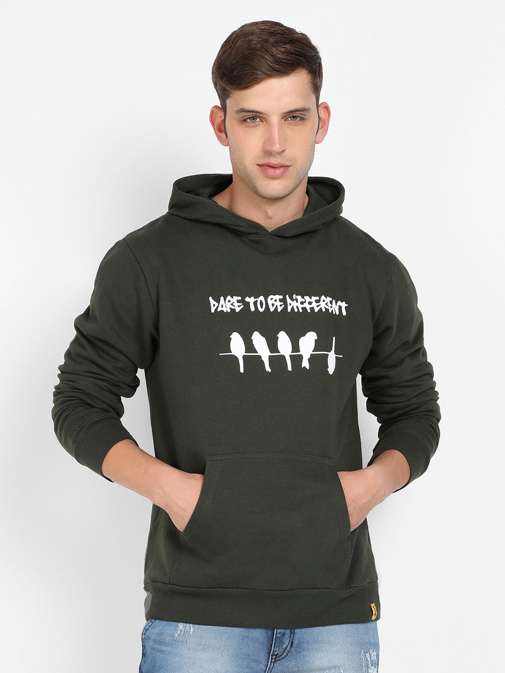 Dare To Be Different Hoodie With Kangaroo Pocket