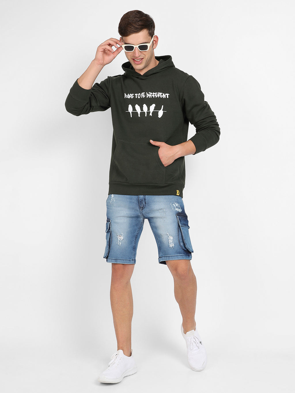 Dare To Be Different Hoodie With Kangaroo Pocket