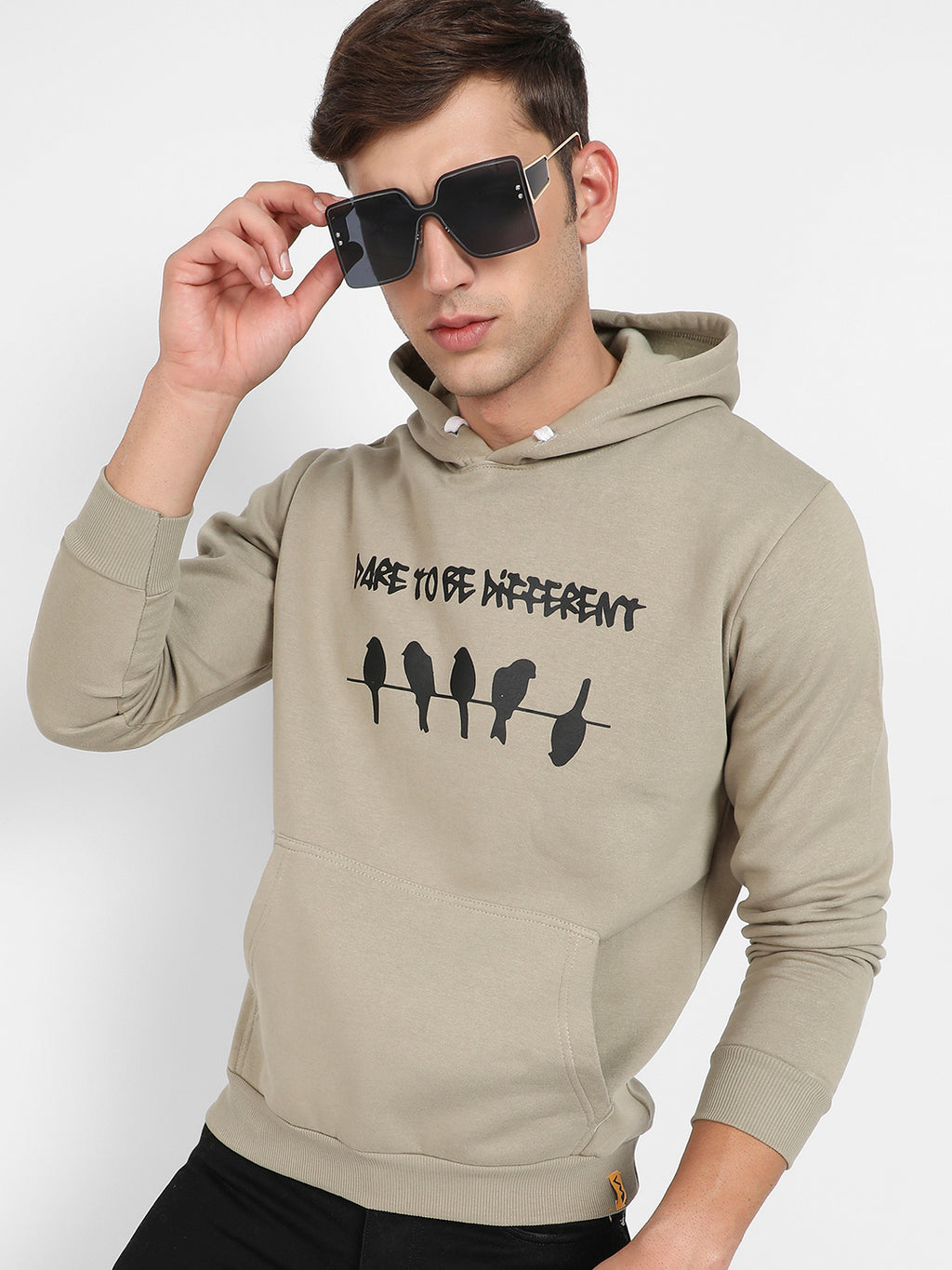 Dare To Be Different Hoodie With Kangaroo Pocket