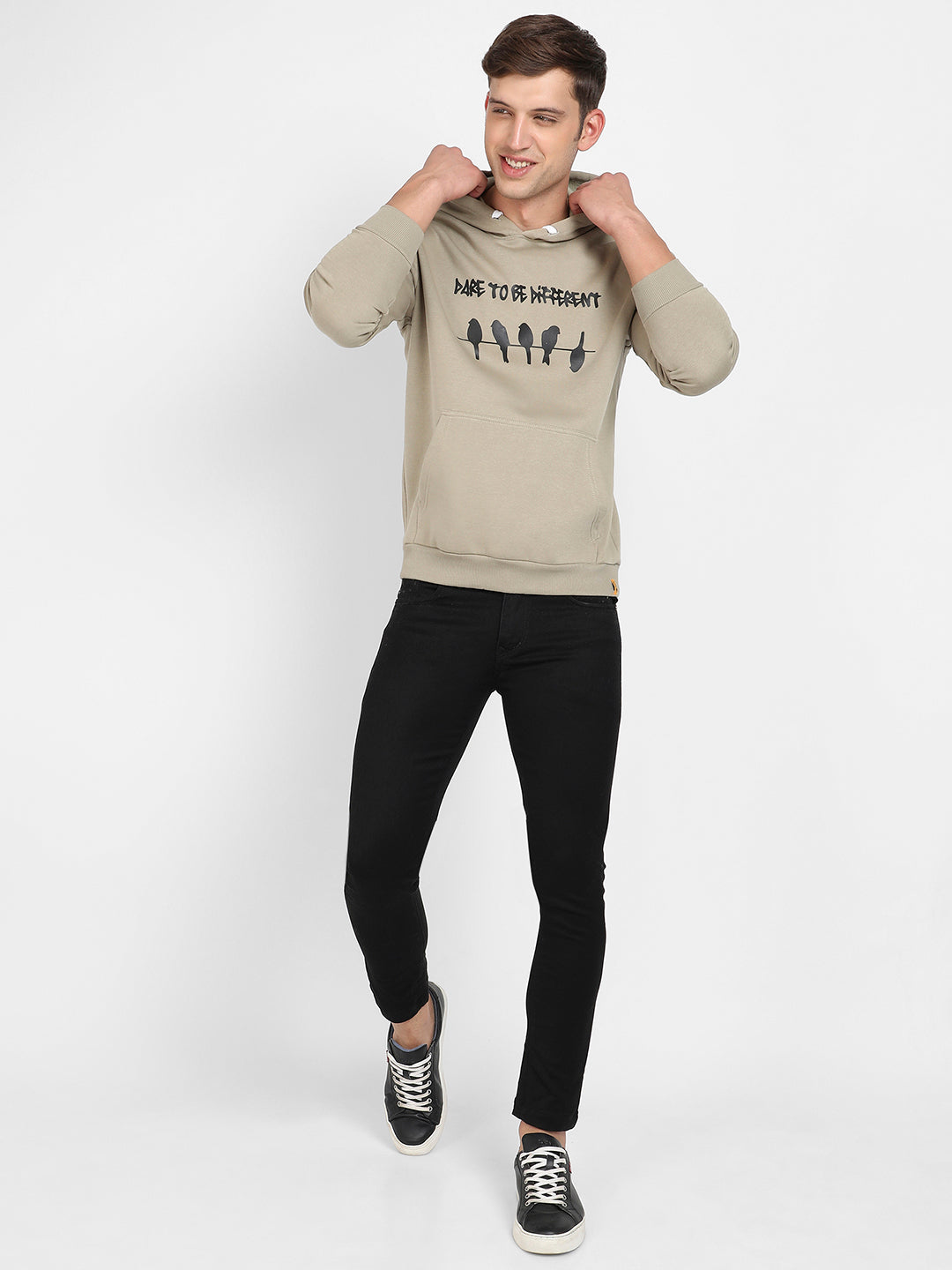 Dare To Be Different Hoodie With Kangaroo Pocket