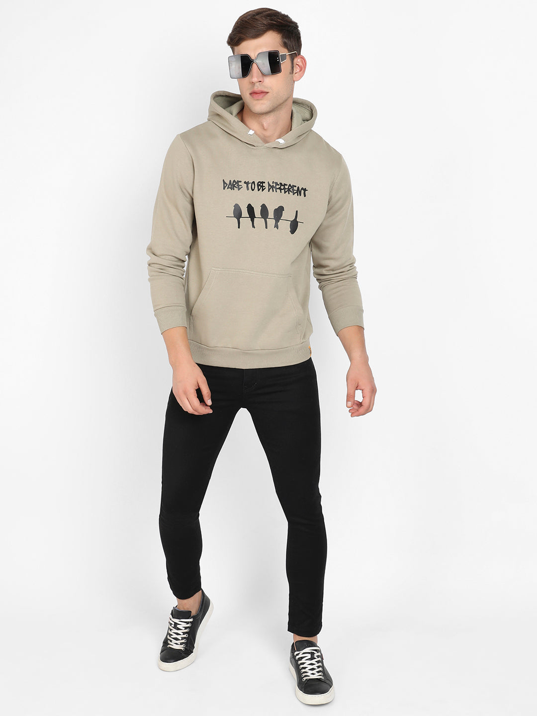 Dare To Be Different Hoodie With Kangaroo Pocket